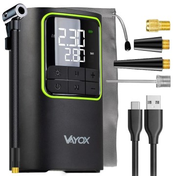 Cyfrowy kieszonkowy kompresor 5V 4000 mAh czarny