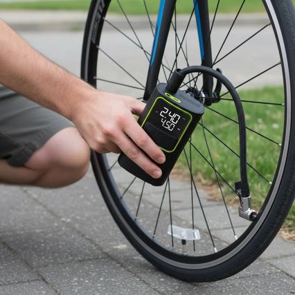 Cyfrowy kieszonkowy kompresor 5V 4000 mAh czarny