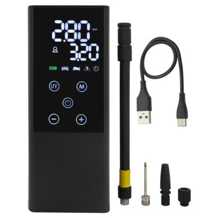 Cyfrowy kompresor kieszonkowy 4000 mAh 5V czarny