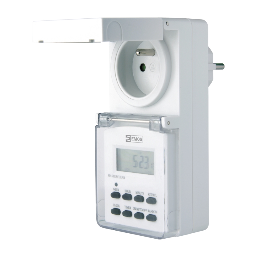 Cyfrowy programator czasowy 230V/16A IP44