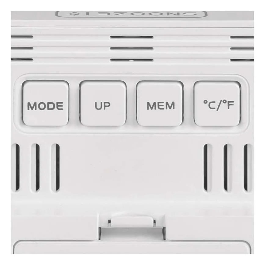 Cyfrowy termometr z higrometrem 1xAA biały