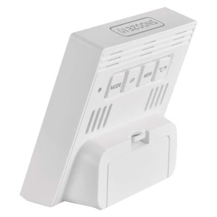 Cyfrowy termometr z higrometrem 1xAA biały