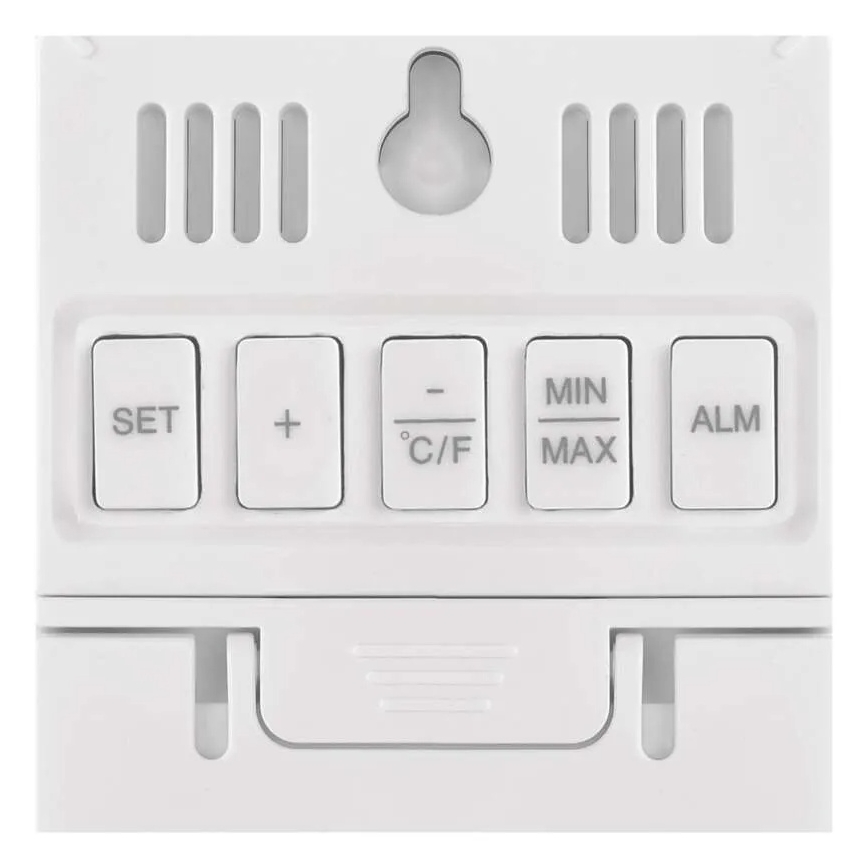 Cyfrowy termometr z higrometrem 2xAAA biały