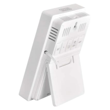 Cyfrowy termometr z higrometrem 2xAAA biały