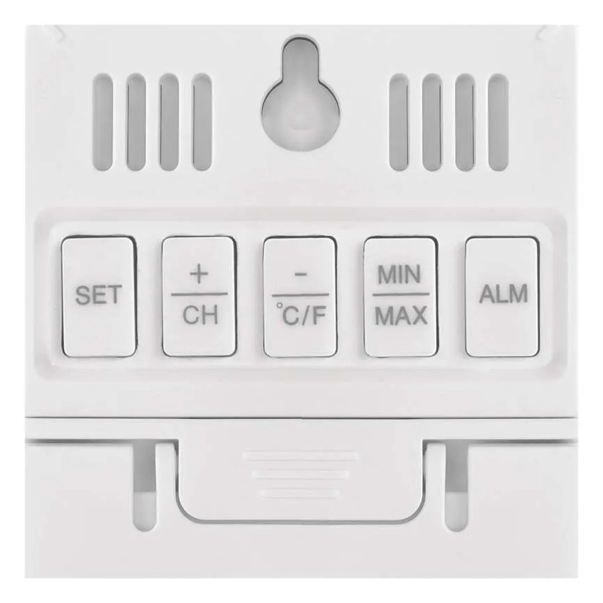 Cyfrowy termometr z higrometrem 2xAAA biały