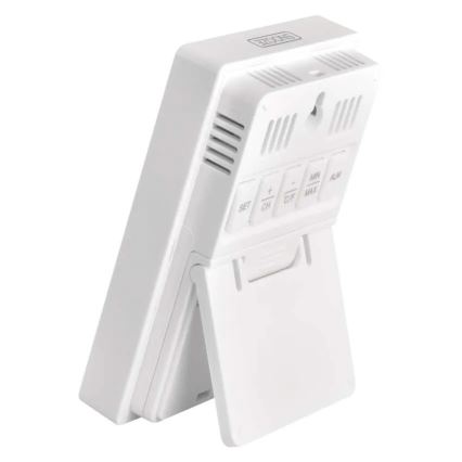 Cyfrowy termometr z higrometrem 2xAAA biały