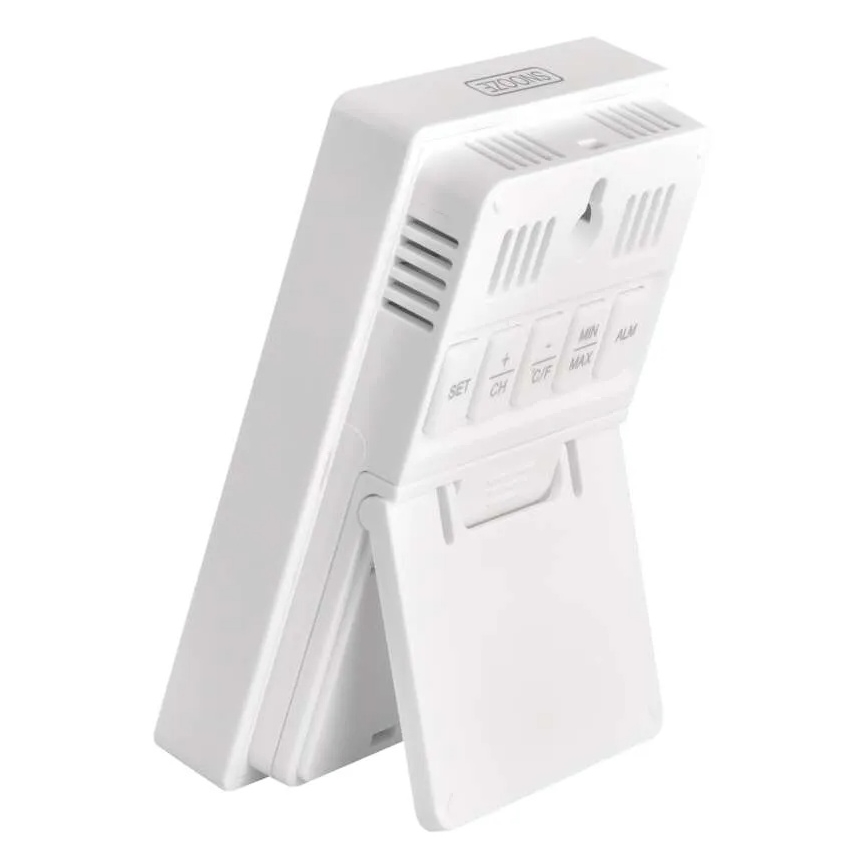 Cyfrowy termometr z higrometrem 2xAAA biały