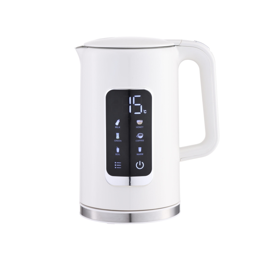 Czajnik z wyświetlaczem LCD 1,7 l 2200W/230V biały + kubek podróżny 450 ml