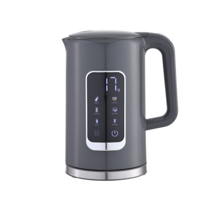 Czajnik z wyświetlaczem LCD 1,7 l 2200W/230V szary + kubek podróżny 450 ml