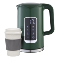 Czajnik z wyświetlaczem LCD 1,7 l 2200W/230V zielony + kubek podróżny 450 ml