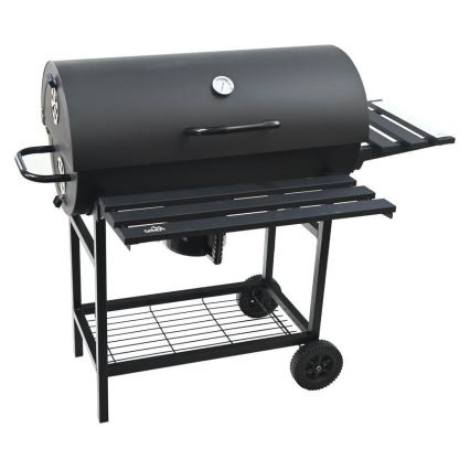 Czarny grill na węgiel drzewny