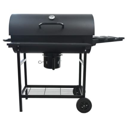 Czarny grill na węgiel drzewny