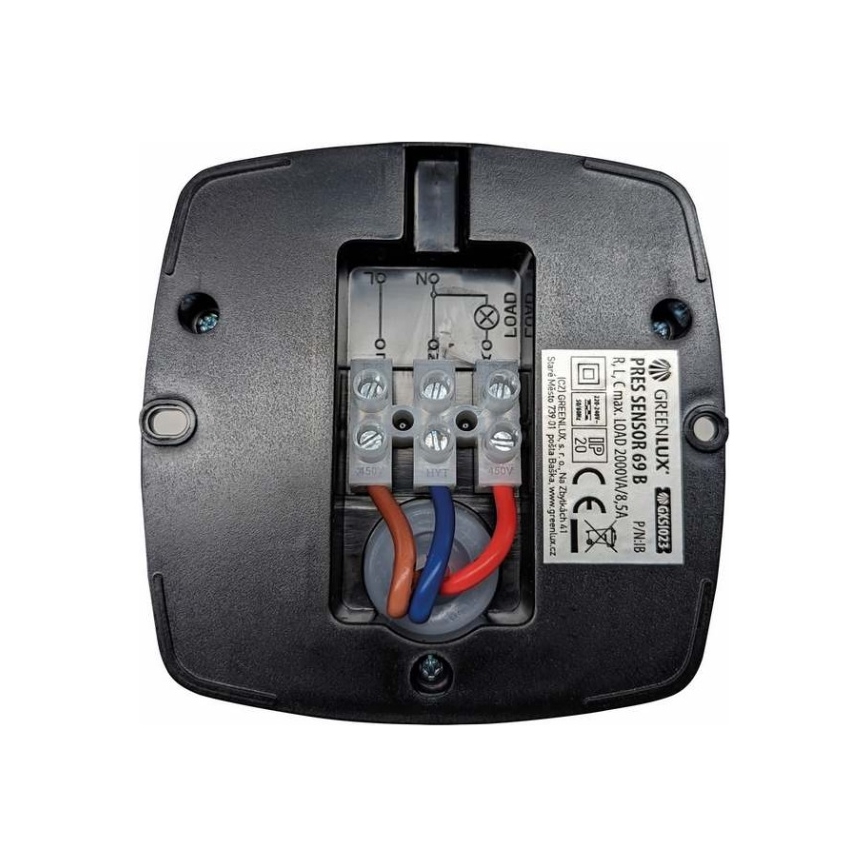 Czujnik obecności PRES SENSOR 2000W czarny