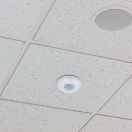 Czujnik ruchu na podczerwień 360° 200W/230V biały