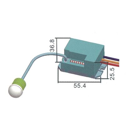 Czujnik ruchu na podczerwień PIR B 800W/230V