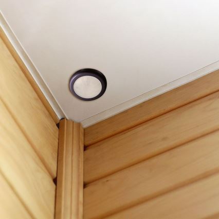 Czujnik ruchu na sufit PIR 360° 400W/230V czarny
