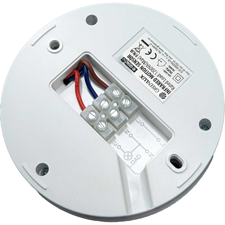 Czujnik ruchu PIR 1200W/230V