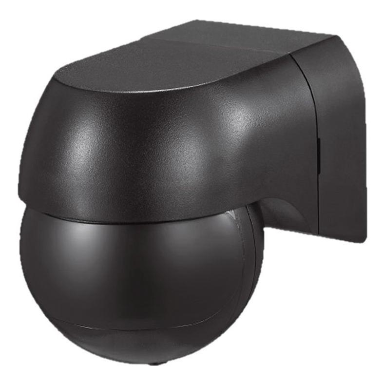 Czujnik ruchu PIR 180° 400W/230V IP44 czarny