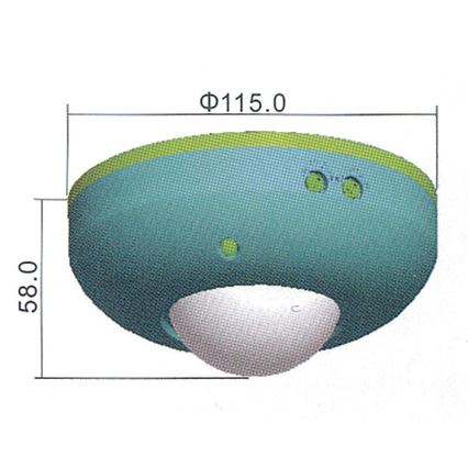 Czujnik ruchu PIR B 360° 1200W/230V biały