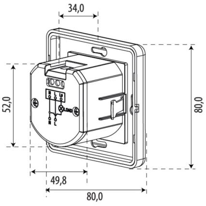 Czujnik ruchu SENSOR 1200W biały