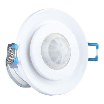 Czujnik ruchu wpuszczany PIR 360° 400W/230V biały