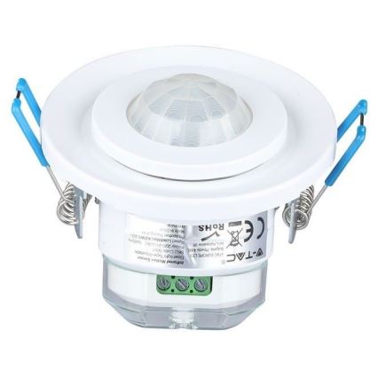 Czujnik ruchu wpuszczany PIR 360° 400W/230V biały