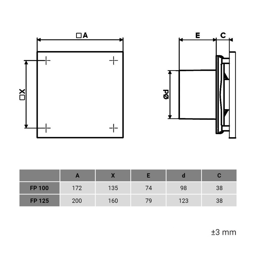 Dalap 1348 - Wentylator osiowy 100 FPZW z wyłącznikiem czasowym i czujnikiem wilgotności 16W/230V