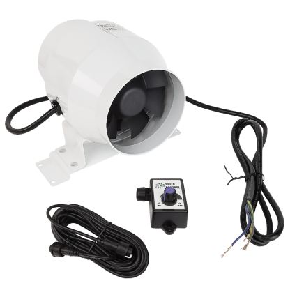Dalap 24MF100 - Wentylator kanałowy z energooszczędnym silnikiem i regulatorem obrotów MF 100 EC 18W/230V