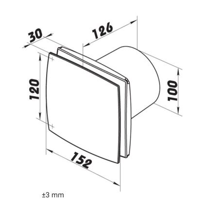 Dalap 41004 - Wentylator osiowy 100 BF 12 14W/12V