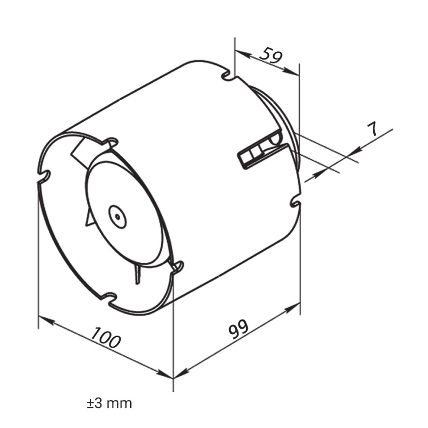Dalap 41401 - Osiowy wentylator kanałowy 100 SD 16W/230V
