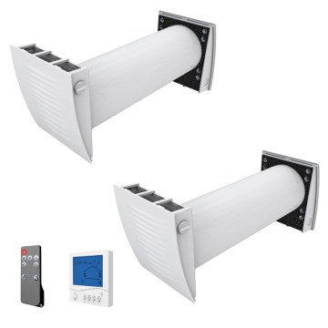 Dalap 55561 - ZESTAW 2x Pokojowy rekuperator ZEPHIR SIMPLE DOUBLE 7,61W/230V