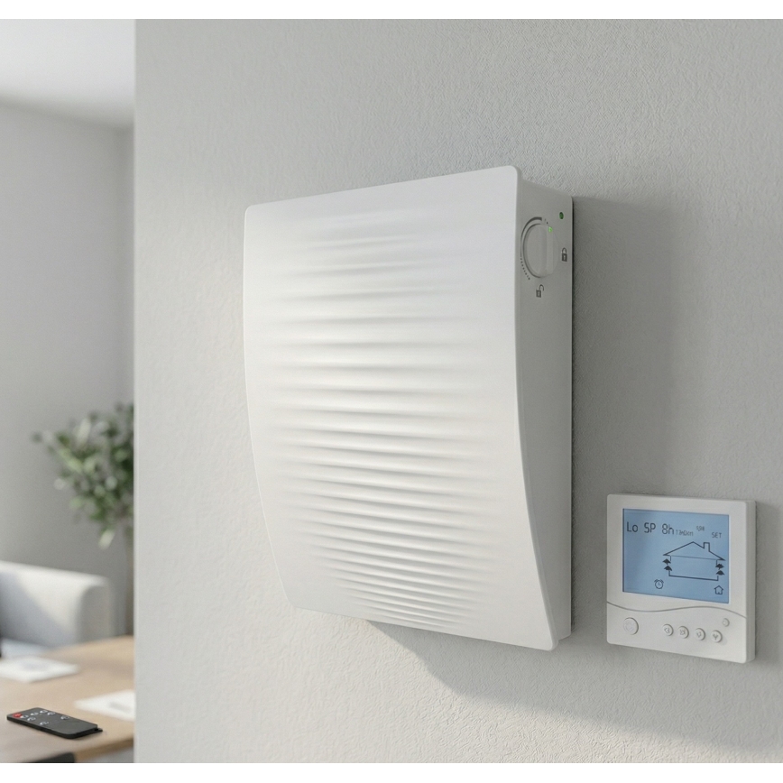 Dalap 55561 - ZESTAW 2x Pokojowy rekuperator ZEPHIR SIMPLE DOUBLE 7,61W/230V