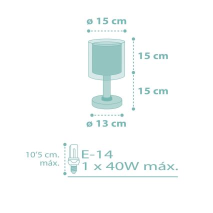 Dalber 41001H - Lampka dziecięca DOTS 1xE14/40W/230V