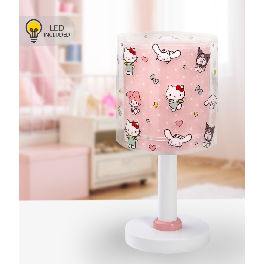 Dalber 41251 - LED lampka dziecięca HELLO KITTY&FRIENDS 1xG4/4W/230V różowa