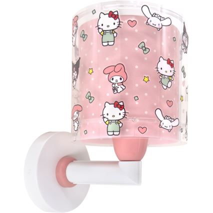 Dalber 41259 - Dziecięca lampa ścienna HELLO KITTY&FRIENDS 1xE27/15W/230V różowa
