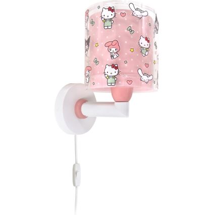 Dalber 41259 - Dziecięca lampa ścienna HELLO KITTY&FRIENDS 1xE27/15W/230V różowa