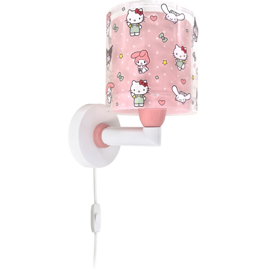 Dalber 41259 - Dziecięca lampa ścienna HELLO KITTY&FRIENDS 1xE27/15W/230V różowa