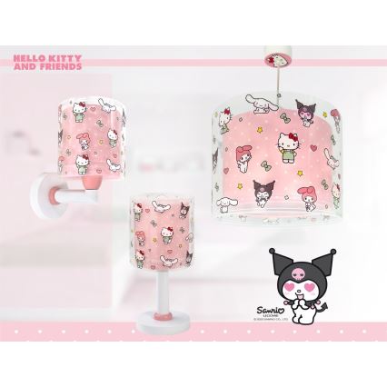 Dalber 41259 - Dziecięca lampa ścienna HELLO KITTY&FRIENDS 1xE27/15W/230V różowa