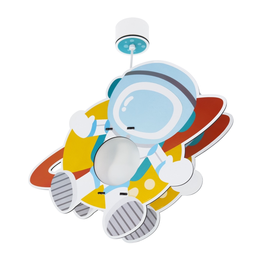 Dalber 41347 - Żyrandol dziecięcy ASTRONAUT 1xE27/15W/230V