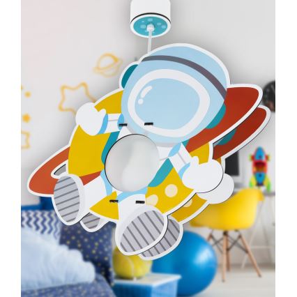 Dalber 41347 - Żyrandol dziecięcy ASTRONAUT 1xE27/15W/230V
