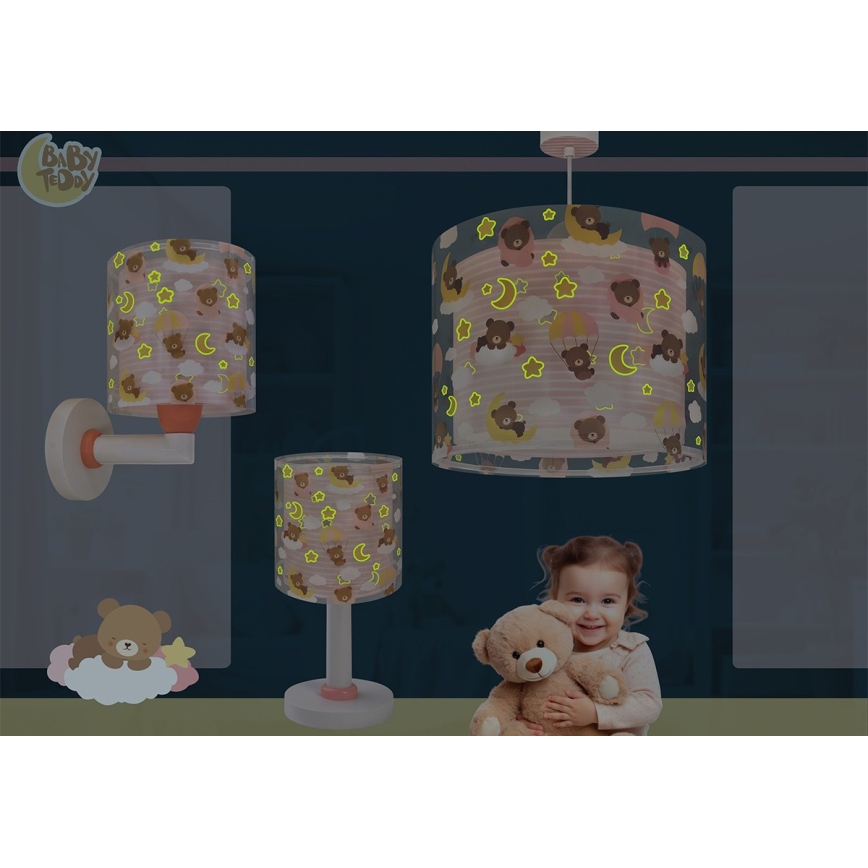Dalber 41571S - Lampka dziecięca LED BABY TEDDY 1xG4/4W/230V różowa