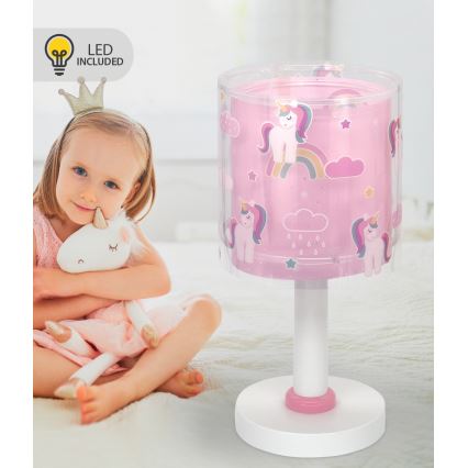 Dalber 41591N - Lampka dziecięca LED UNICORNS 1xG4/4W/230V różowa