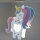 Dalber 41597 - Żyrandol dziecięcy UNICORN 1xE27/15W/230V