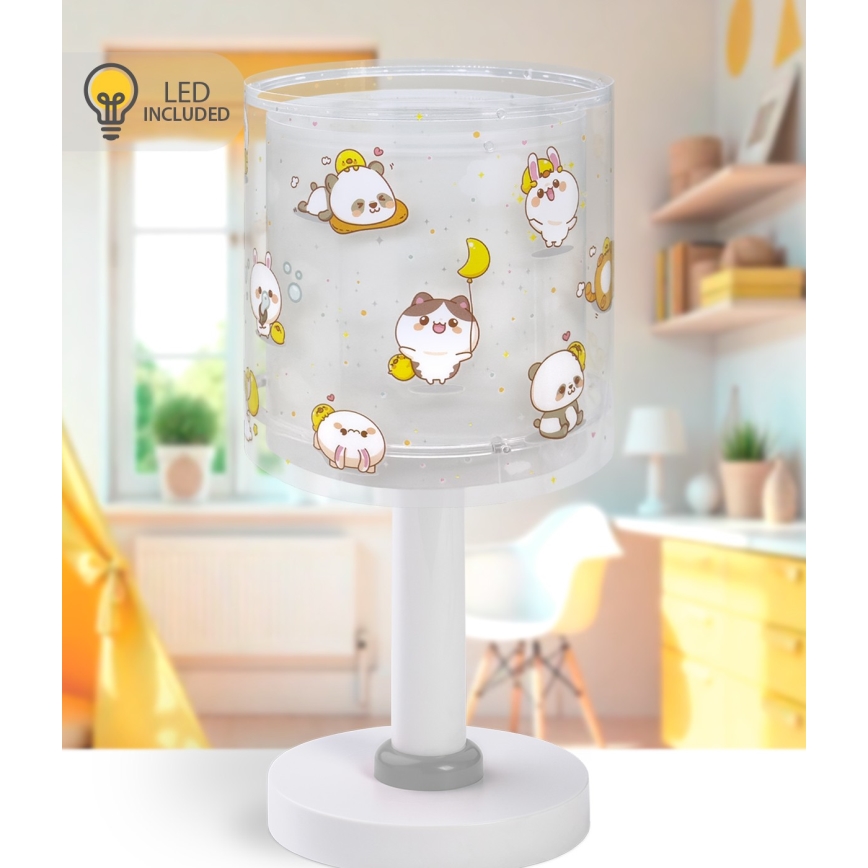 Dalber 41761E - LED lampka dziecięca KAWAII FRIENDS 1xG4/4W/230V szara