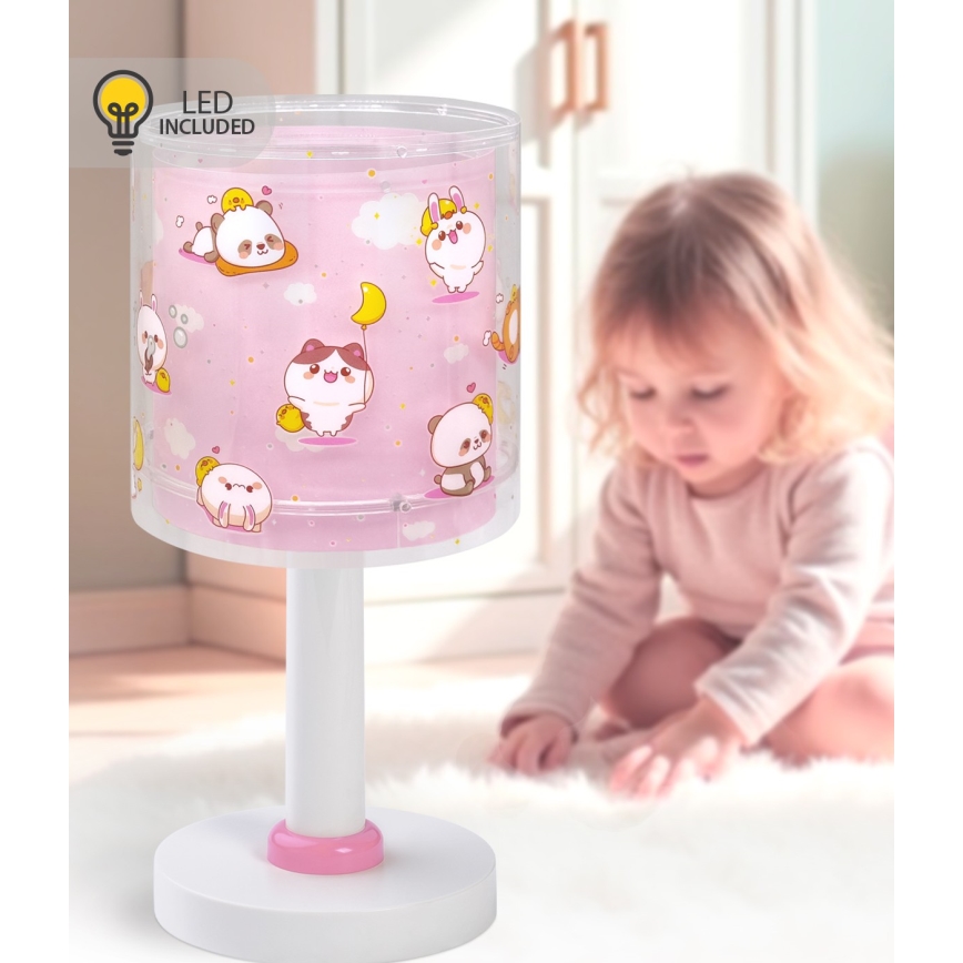 Dalber 41761S - LED lampka dziecięca KAWAII FRIENDS 1xG4/4W/230V różowa