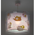 Dalber 41762S - Dziecięca lampa sufitowa KAWAII FRIENDS 1xE27/15W/230V różowa
