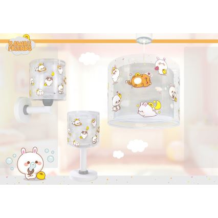 Dalber 41769E - Dziecięca lampa ścienna KAWAII FRIENDS 1xE27/15W/230V szara