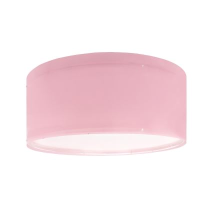 Dalber 42006S - Plafon dziecięcy COLOR LIGHT 2xE27/15W/230V różowy