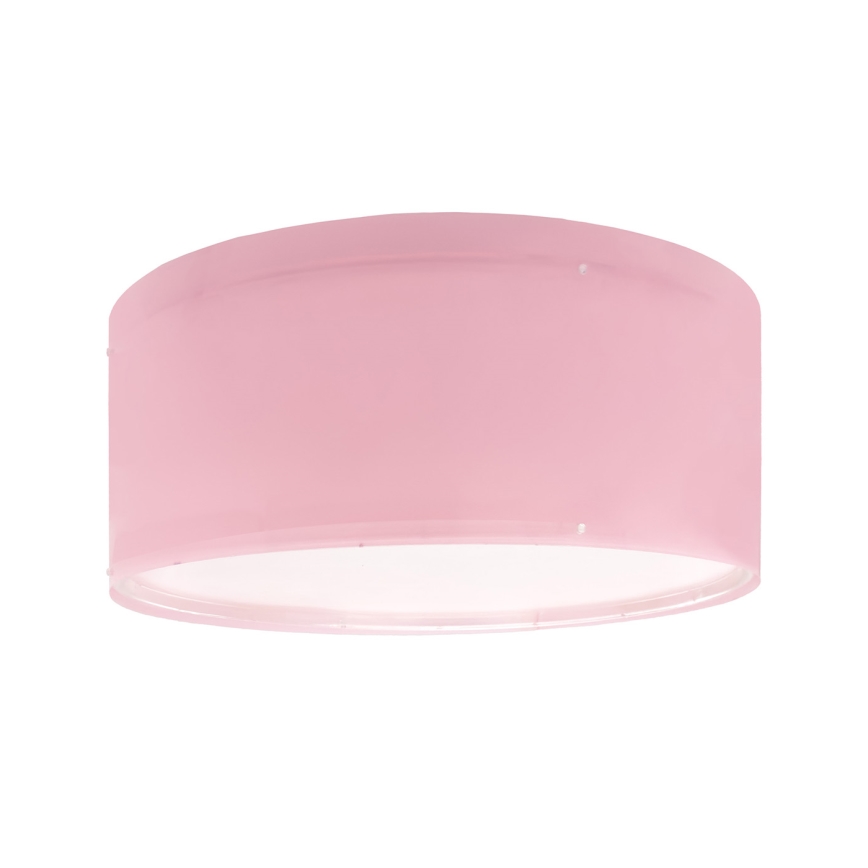 Dalber 42006S - Plafon dziecięcy COLOR LIGHT 2xE27/15W/230V różowy