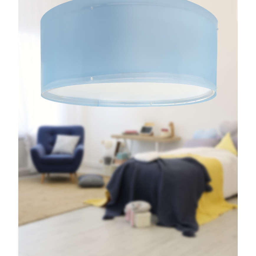 Dalber 42006T - Plafon dziecięcy COLOR LIGHT 2xE27/15W/230V niebieski